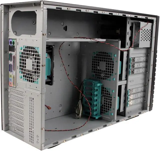 Alt view image 7 of 9 - CHENBRO SR10769-BK Black 1.0 mm SECC Server Case 3 External 5.25" Drive Bays