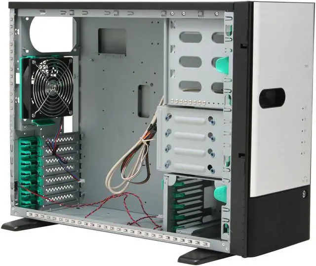 Alt view image 9 of 13 - CHENBRO SR10568-AL Pedestal Server Case 600W or above 3 External 5.25" Drive Bays - OEM