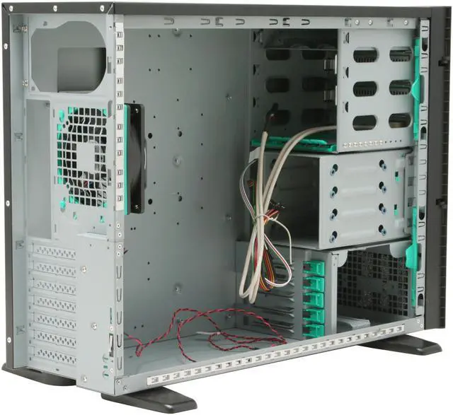 Alt view image 10 of 13 - CHENBRO SR10568-AL Pedestal Server Case 600W or above 3 External 5.25" Drive Bays - OEM