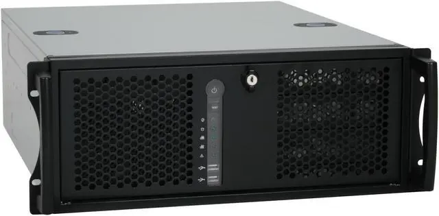 Alt view image 3 of 9 - CHENBRO RM42200-1 1.2mm SGCC 4U Rackmount Feature-Advanced Industrial Server Chassis 3 External 5.25" Drive Bays