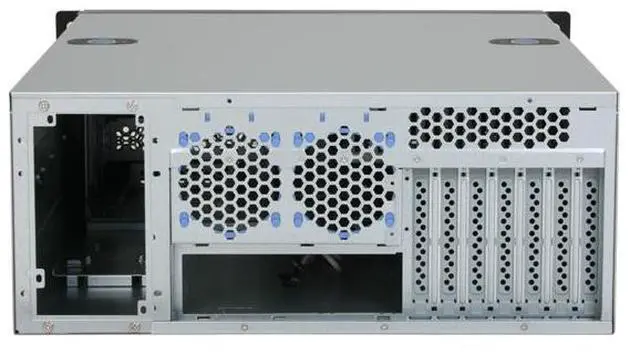 Alt view image 6 of 9 - CHENBRO RM42200-1 1.2mm SGCC 4U Rackmount Feature-Advanced Industrial Server Chassis 3 External 5.25" Drive Bays