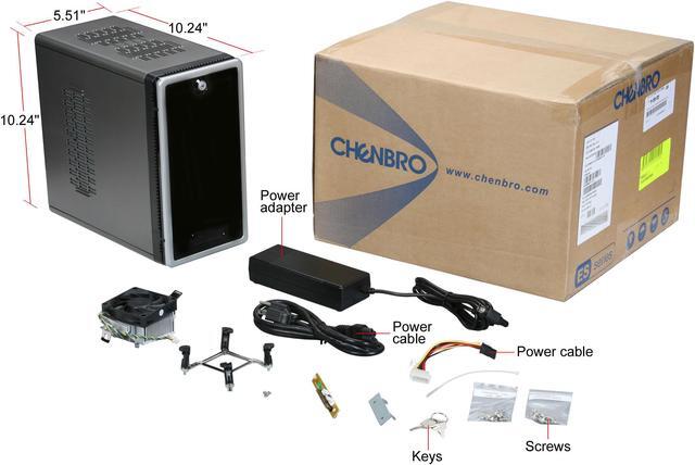 Alt view image 8 of 8 - CHENBRO ES34069-BK-120 Black SECC Pedestal Server Chassis 120W