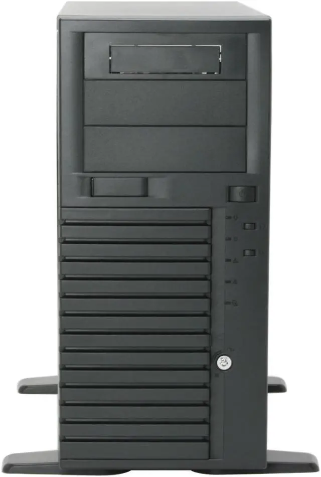 Alt view image 3 of 11 - CHENBRO SR20969-CO Black 0.8 mm SECC Pedestal Entry level ATX Server/Workstation Chassis 3 External 5.25" Drive Bays
