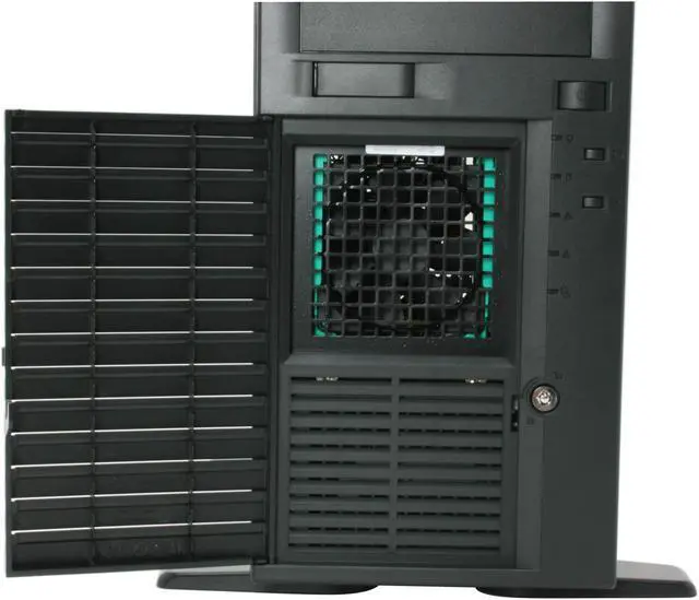 Alt view image 4 of 11 - CHENBRO SR20969-CO Black 0.8 mm SECC Pedestal Entry level ATX Server/Workstation Chassis 3 External 5.25" Drive Bays