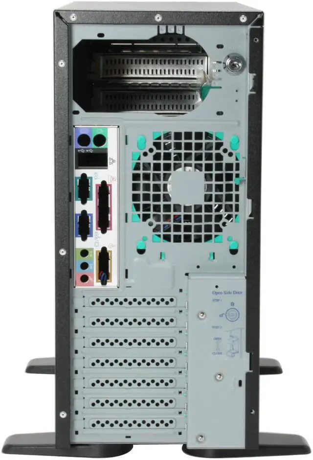 Alt view image 6 of 11 - CHENBRO SR20969-CO Black 0.8 mm SECC Pedestal Entry level ATX Server/Workstation Chassis 3 External 5.25" Drive Bays