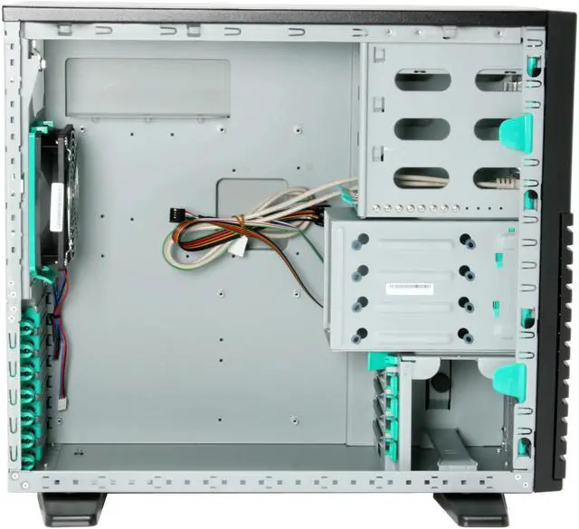 Alt view image 10 of 11 - CHENBRO SR20969-CO Black 0.8 mm SECC Pedestal Entry level ATX Server/Workstation Chassis 3 External 5.25" Drive Bays