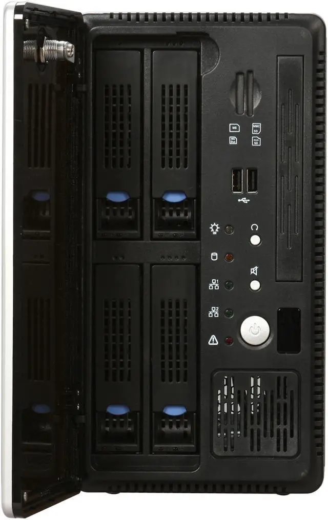 Alt view image 4 of 9 - CHENBRO ES34069-BK-180 Black 0.7 mm SECC Pedestal Server Chassis 180 W (DC: 19V)