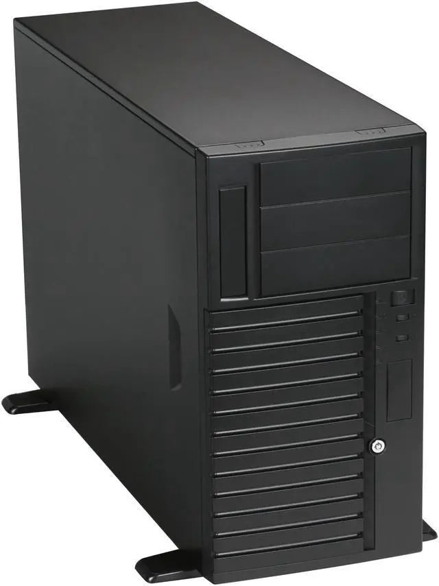 Main image of CHENBRO SR10769-CO 1.0mm SECC Pedestal High-End Server/Workstation Chassis 3 External 5.25" Drive Bays