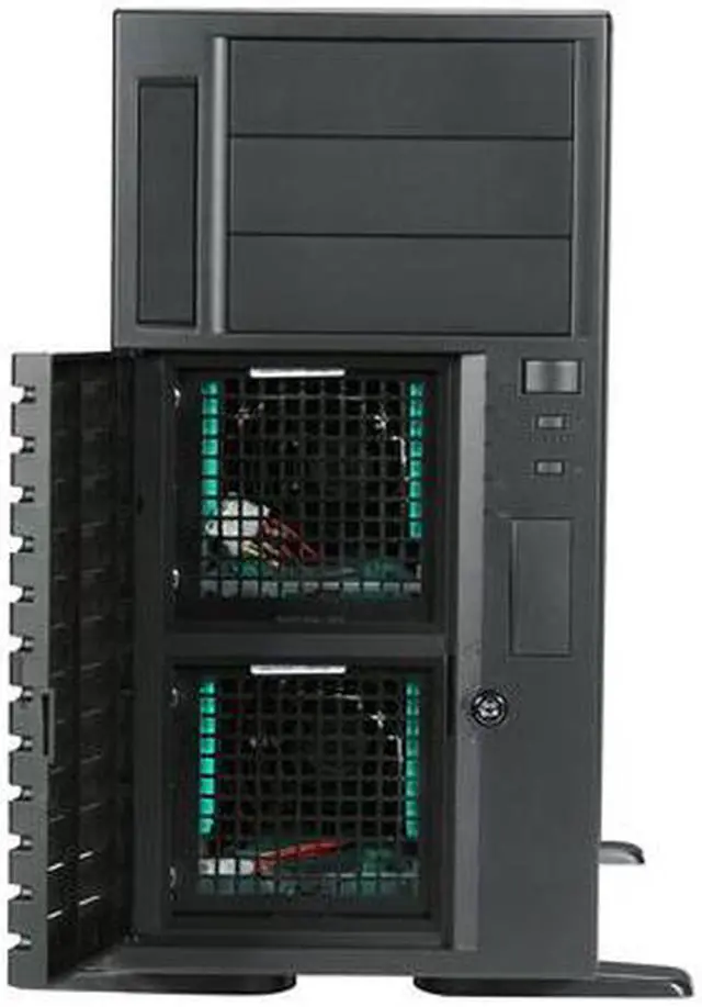 Alt view image 2 of 9 - CHENBRO SR10769-CO 1.0mm SECC Pedestal High-End Server/Workstation Chassis 3 External 5.25" Drive Bays
