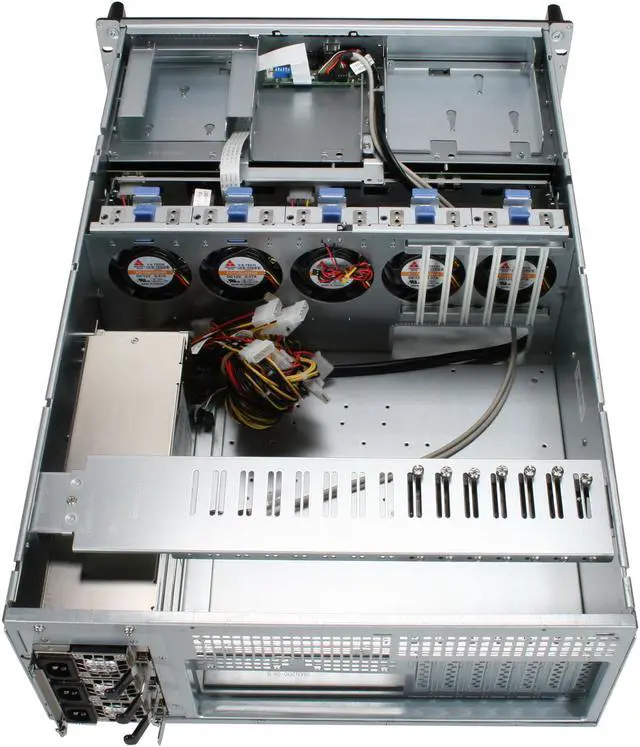 Alt view image 5 of 7 - CHENBRO RM41416T-R650 SGCC 4U Rackmount High Density Storage Server Chassis 650W Redundant 1 External 5.25" Drive Bays - OEM