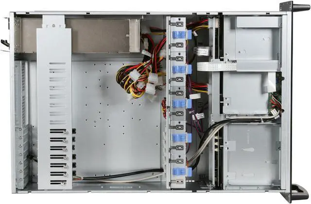 Alt view image 6 of 7 - CHENBRO RM41416T-R650 SGCC 4U Rackmount High Density Storage Server Chassis 650W Redundant 1 External 5.25" Drive Bays - OEM