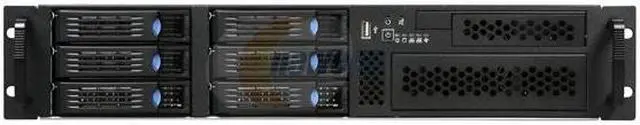 Alt view image 2 of 8 - Chenbro Case RM21706 (RM21706T-T) 2U DP with 6 x Hotswap HDDs, SAS/SATA BP, Zippy Redundant Power Supply 500W (PS-R2W-6500P-T), Ideal For General Purpose Server - OEM