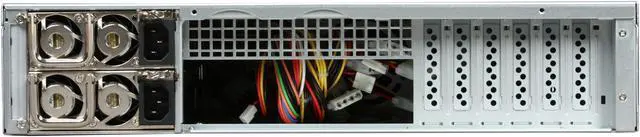 Alt view image 4 of 8 - Chenbro Case RM21706 (RM21706T-T) 2U DP with 6 x Hotswap HDDs, SAS/SATA BP, Zippy Redundant Power Supply 500W (PS-R2W-6500P-T), Ideal For General Purpose Server - OEM