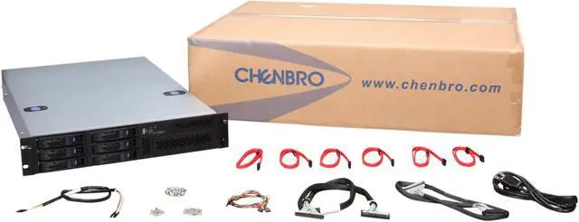 Alt view image 7 of 7 - Chenbro Case RM21706T-510 2U DP with, 6 x Hotswap HDDs, SAS/SATA BP, Zippy Power Supply 510W (PS-P2G-6510P-T), Ideal For General Purpose Server - OEM
