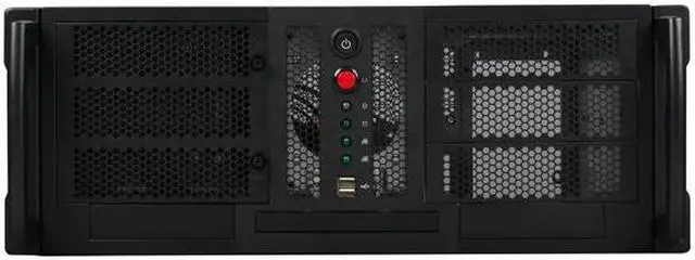 Alt view image 2 of 7 - CHENBRO RM42300-F 1.2 mm SGCC 4U Rackmount Server Case 3 External 5.25" Drive Bays