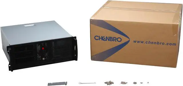 Alt view image 7 of 7 - CHENBRO RM42300-F 1.2 mm SGCC 4U Rackmount Server Case 3 External 5.25" Drive Bays
