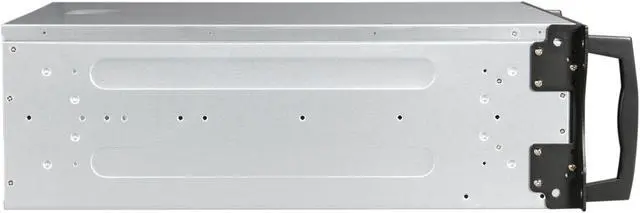 Alt view image 3 of 7 - CHENBRO RM41300-F Black & Silver 1.2 mm SGCC 4U Rackmount Open-Bay Chassis 3 External 5.25" Drive Bays