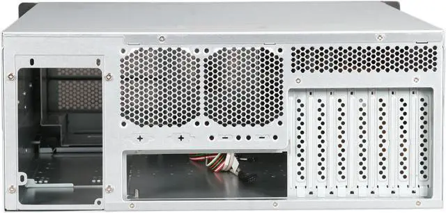 Alt view image 4 of 7 - CHENBRO RM41300-F Black & Silver 1.2 mm SGCC 4U Rackmount Open-Bay Chassis 3 External 5.25" Drive Bays