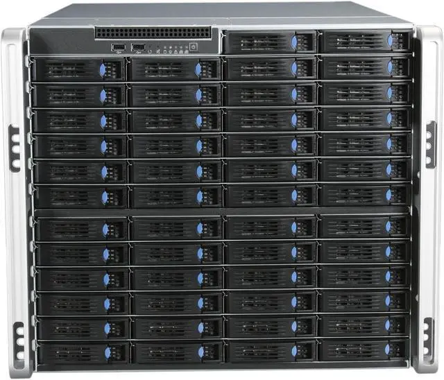 Alt view image 2 of 7 - CHENBRO RM91250M-R1620G 1.2mm SGCC 9U Rackmount 50-Bay Storage Center Server Chassis 1620 W Redundant (3+1)