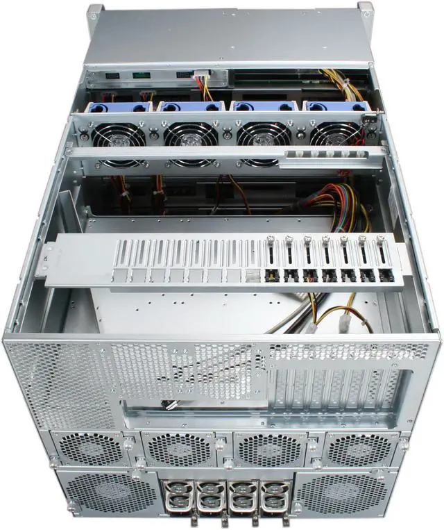 Alt view image 5 of 7 - CHENBRO RM91250M-R1620G 1.2mm SGCC 9U Rackmount 50-Bay Storage Center Server Chassis 1620 W Redundant (3+1)