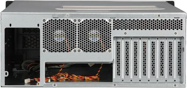 Alt view image 4 of 8 - CHENBRO RM41300-FS81 Black Steel / Plastic 4U Rackmount Server Case for Tesla GPU 3 External 5.25" Drive Bays