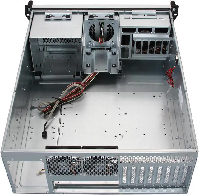 Alt view image 5 of 8 - CHENBRO RM41300-FS81 Black Steel / Plastic 4U Rackmount Server Case for Tesla GPU 3 External 5.25" Drive Bays