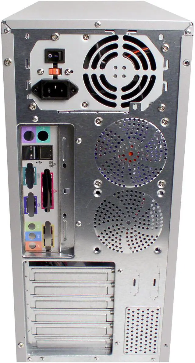 Alt view image 7 of 9 - ENERMAX CS-30881TA-S3A Silver SGCC 0.7mm ATX Mid Tower Case with Temp Display 350W Power Supply