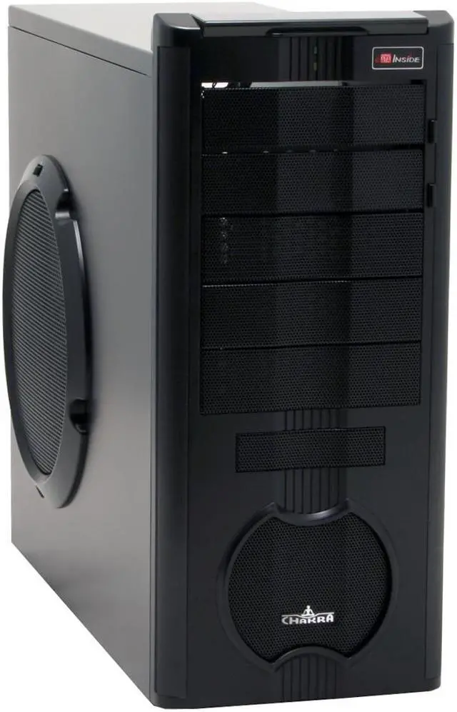 Alt view image 2 of 14 - ENERMAX Chakra ECA3052B Black SECC ATX Mid Tower Case Front I/O Interface w/1 eSata, 2 USB2.0 and Audio I/O Ports