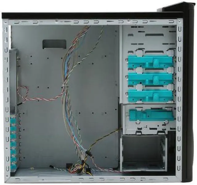 Alt view image 8 of 14 - ENERMAX Chakra ECA3052B Black SECC ATX Mid Tower Case Front I/O Interface w/1 eSata, 2 USB2.0 and Audio I/O Ports