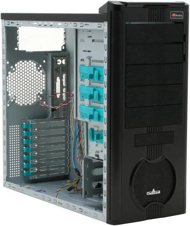 Alt view image 9 of 14 - ENERMAX Chakra ECA3052B Black SECC ATX Mid Tower Case Front I/O Interface w/1 eSata, 2 USB2.0 and Audio I/O Ports