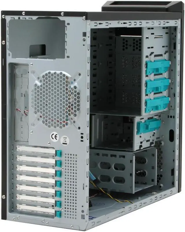 Alt view image 10 of 14 - ENERMAX Chakra ECA3052B Black SECC ATX Mid Tower Case Front I/O Interface w/1 eSata, 2 USB2.0 and Audio I/O Ports