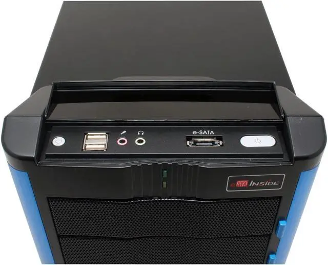 Alt view image 5 of 13 - ENERMAX Chakra ECA3052BL Blue/ Black SECC ATX Mid Tower Computer Case