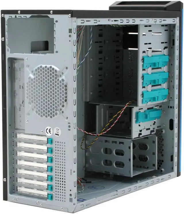 Alt view image 9 of 13 - ENERMAX Chakra ECA3052BL Blue/ Black SECC ATX Mid Tower Computer Case