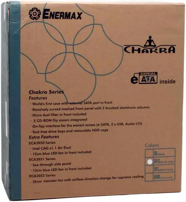 Alt view image 12 of 12 - ENERMAX Chakra ECA3052BS Black SECC ATX Mid Tower Computer Case