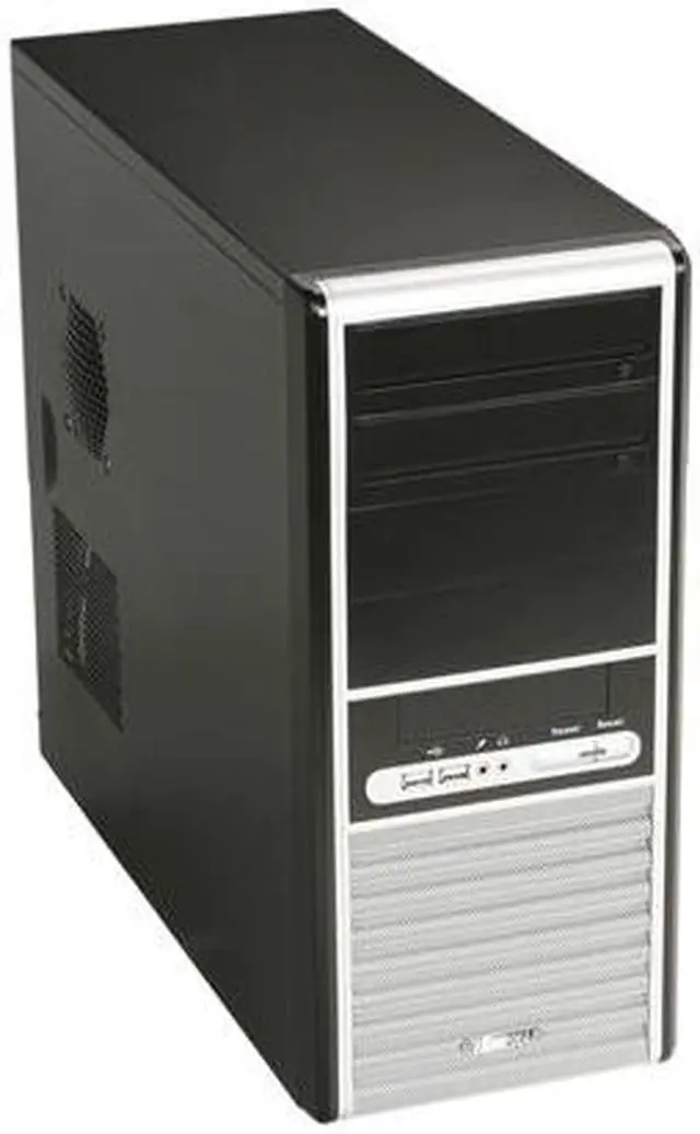 Main image of ENERMAX PANDORA 185 ECA3070BS Black/ Silver SECC ATX Mid Tower Computer Case 400W Power Supply & Micro Dust Filter