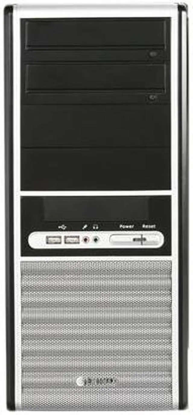 Alt view image 2 of 8 - ENERMAX PANDORA 185 ECA3070BS Black/ Silver SECC ATX Mid Tower Computer Case 400W Power Supply & Micro Dust Filter