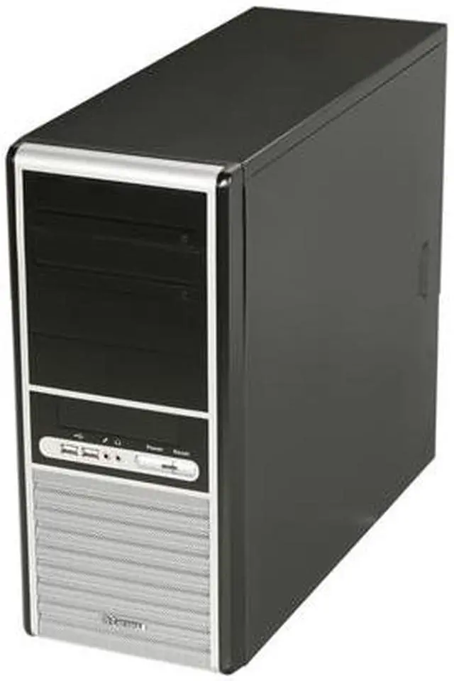 Alt view image 3 of 8 - ENERMAX PANDORA 185 ECA3070BS Black/ Silver SECC ATX Mid Tower Computer Case 400W Power Supply & Micro Dust Filter