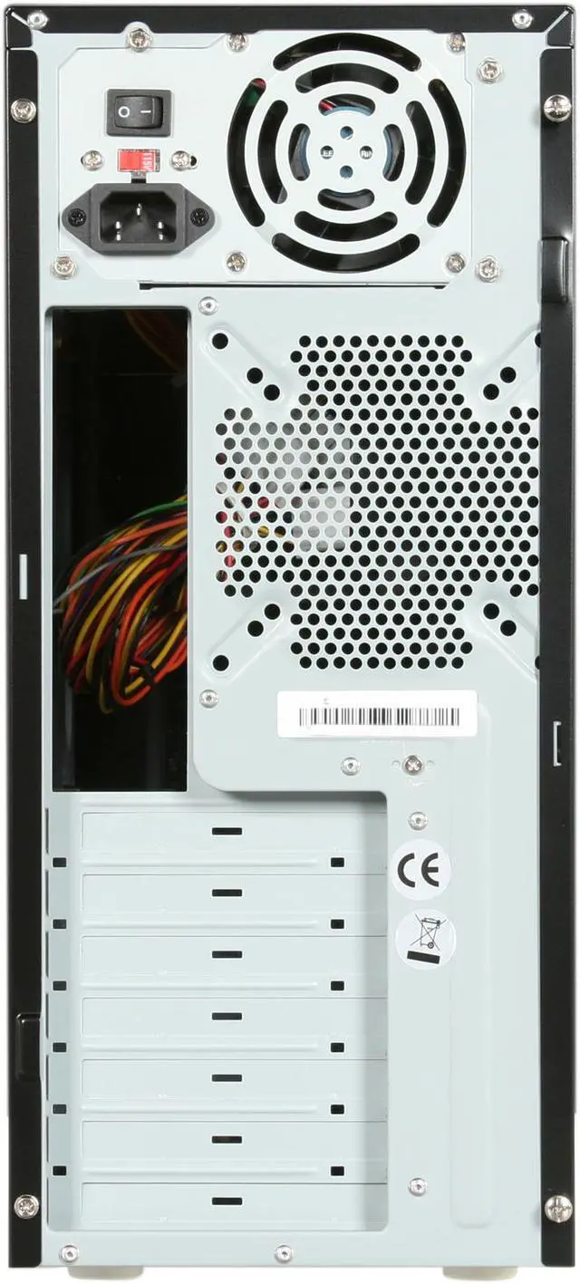 Alt view image 7 of 8 - ENERMAX PANDORA 185 ECA3070BS Black/ Silver SECC ATX Mid Tower Computer Case 400W Power Supply & Micro Dust Filter