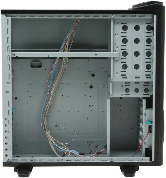 Alt view image 8 of 15 - ENERMAX Uber Chakra ECA5001B Black Aluminum / Steel Trim w/250mm Intake/Exhaust LED Monster Fan  ATX Full Tower Case w/Front I/O 1 eSATA, 4 USB2.0, Audio I/O