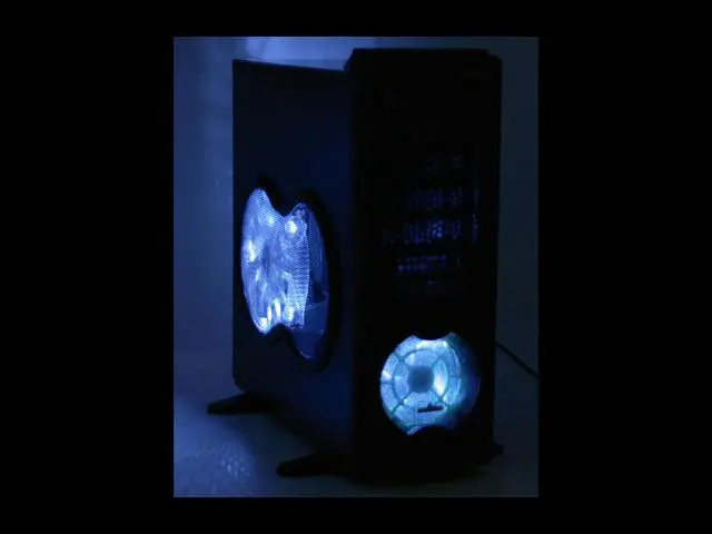 Alt view image 15 of 15 - ENERMAX Uber Chakra ECA5001B Black Aluminum / Steel Trim w/250mm Intake/Exhaust LED Monster Fan  ATX Full Tower Case w/Front I/O 1 eSATA, 4 USB2.0, Audio I/O