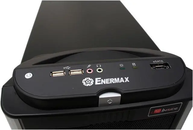 Alt view image 4 of 12 - ENERMAX Uber Chakra ECA5001BS Silver Aluminum / Steel ATX Full Tower Computer Case