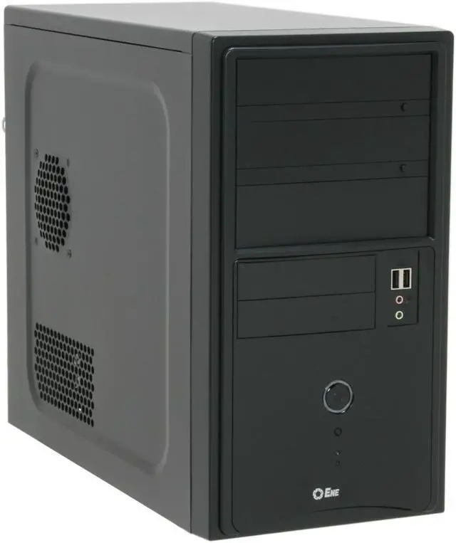 Alt view image 2 of 16 - ENERMAX VOSTOK ECA2020 Black 0.5mm SECC Steel Micro ATX Mid Tower Computer Case 350W Power Supply