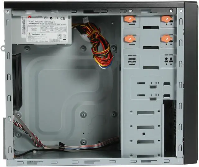 Alt view image 10 of 16 - ENERMAX VOSTOK ECA2020 Black 0.5mm SECC Steel Micro ATX Mid Tower Computer Case 350W Power Supply