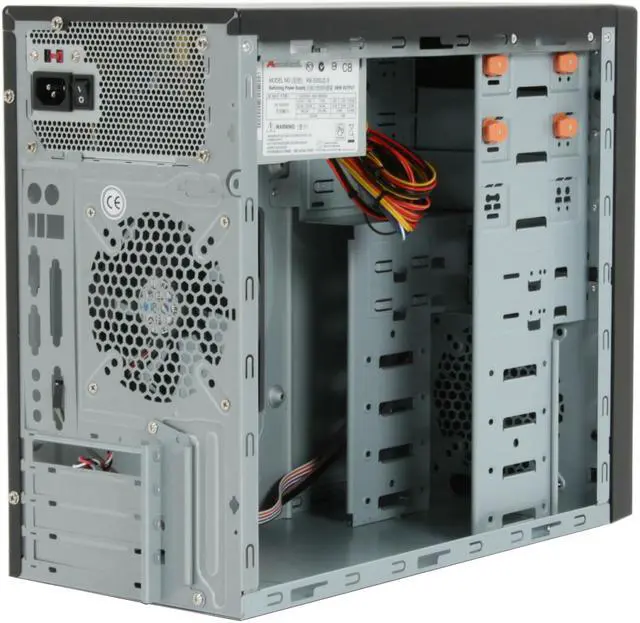 Alt view image 13 of 16 - ENERMAX VOSTOK ECA2020 Black 0.5mm SECC Steel Micro ATX Mid Tower Computer Case 350W Power Supply