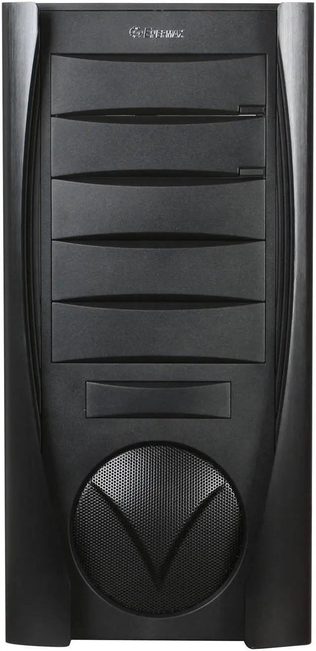 Alt view image 2 of 12 - ENERMAX PHOENIX NEO ECA3162-B-BL Black Aluminum / Steel Trim w/250mm Intake/Exhaust LED Phoenix Fan  ATX Mid Tower Case w/Front I/O 1 eSATA, 4 USB2.0, HD Audio I/O