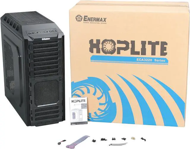 Alt view image 10 of 10 - ENERMAX HOPLITE ECA3220 Black 0.6 & 0.8mm SECC ATX Mid Tower Computer Case