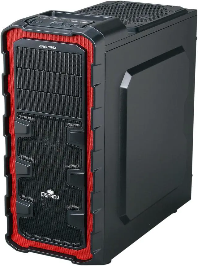 Alt view image 3 of 10 - ENERMAX Ostrog GT ECA3280A-BR Black / Red Steel / Plastic ATX Mid Tower Computer Case