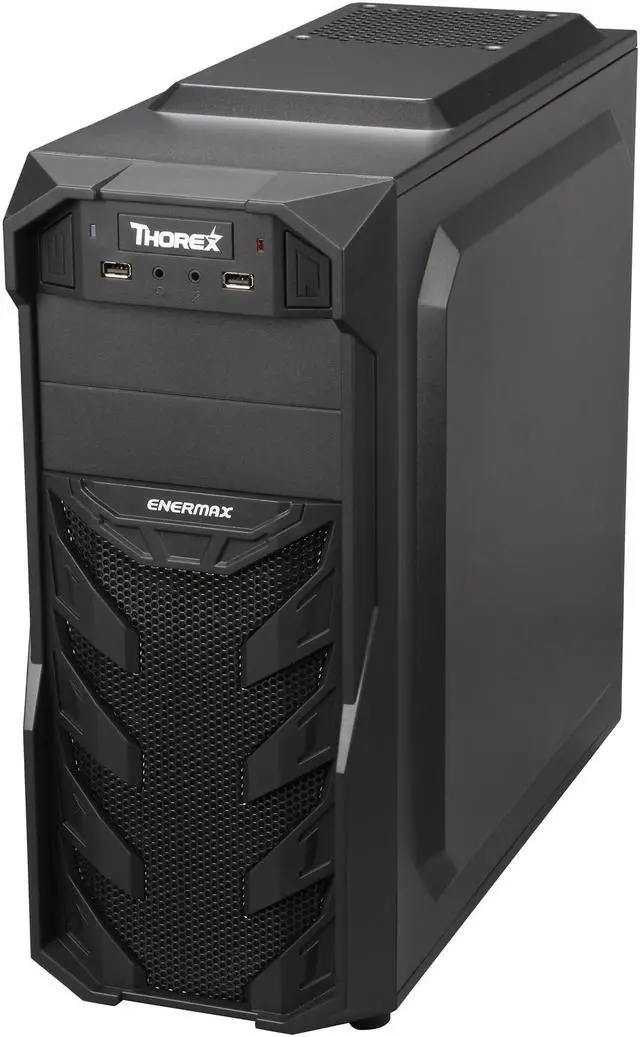 Alt view image 3 of 9 - ENERMAX ECA3321B-BT (U2) Black ATX Mid Tower Computer Case ATX 12V (Optional) Power Supply