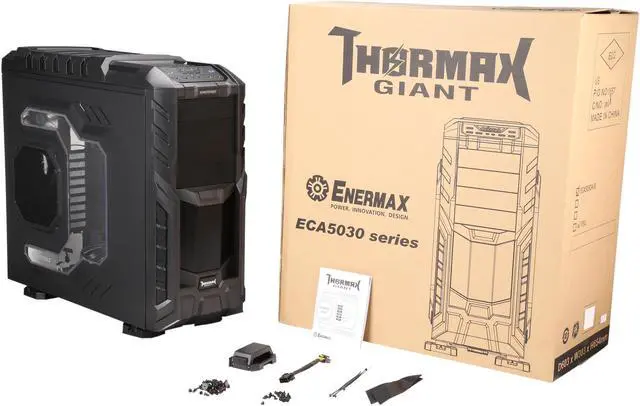 Alt view image 10 of 10 - ENERMAX ECA5030A-B Black ATX Full Tower Computer Case
