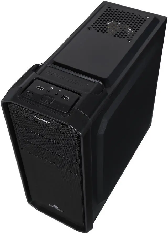 Alt view image 8 of 10 - ENERMAX ECA3351A-BT(U2) Black ATX Mid Tower Computer Case ATX 12V (Optional) Power Supply